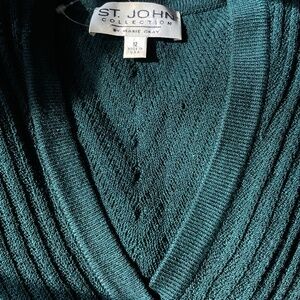 St John dark green cardigan